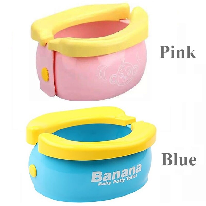 IMBABY Baby Boy Potty for Kids Training Seat Baby Girl Pot Adjustable Ladder Children Toilet Safety Folding Bebe Seat Pots Frog: Random color potty