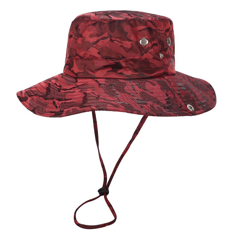 Sombrero de pesca de ala pequeña de camuflaje para hombre, gorra de pescador para deportes de montaña, sombra para habitación de verano