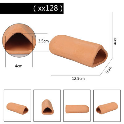 Keramiek Tank Vis Incuberen Hatch Fokken Grot Garnalen Onderdak Aquarium Decoratie Aquarium Accessoires Klei Paaien Kasteel: Zilver