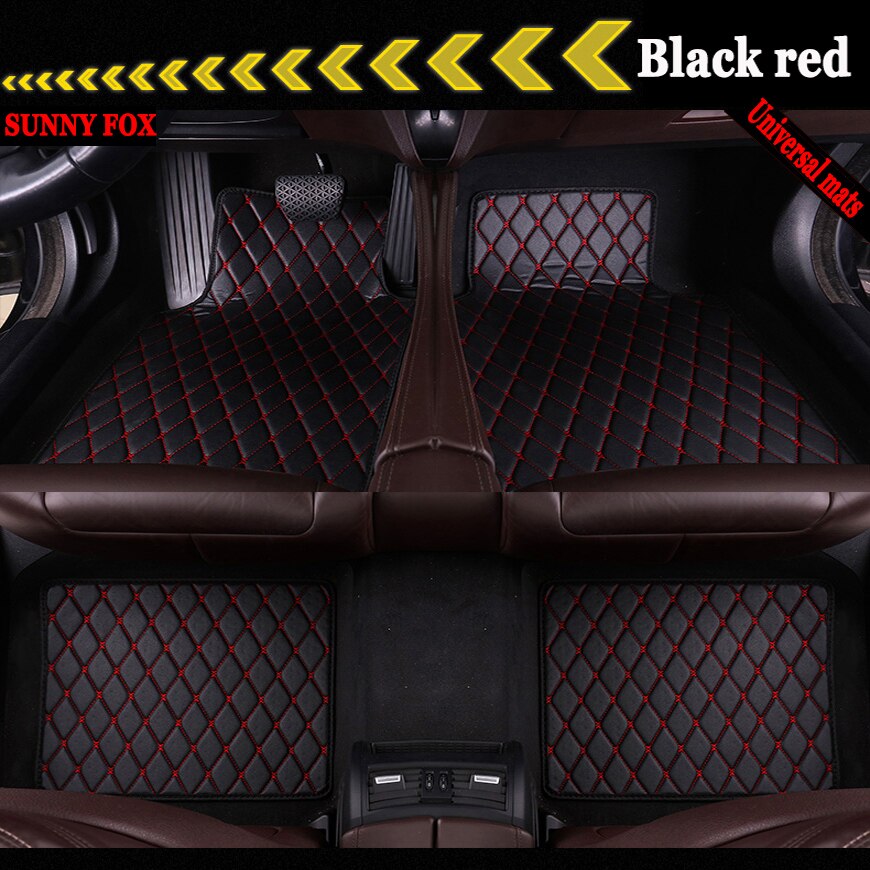 Universele auto vloermatten, auto styling matten voering, geschikt voor alle modellen peugeot 206 207 307 308sw 3008 408 4008 508 rcz