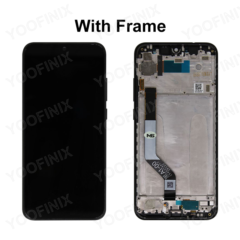 Piezas de repuesto para Xiaomi Redmi Note 7, Digitalizador de pantalla táctil LCD Original de 6,3 pulgadas, M1901F7G