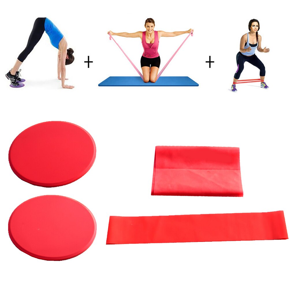 1 par yoga træningsskydeskiver med modstandsring elastikbånd tilbehør til fitnessudstyr