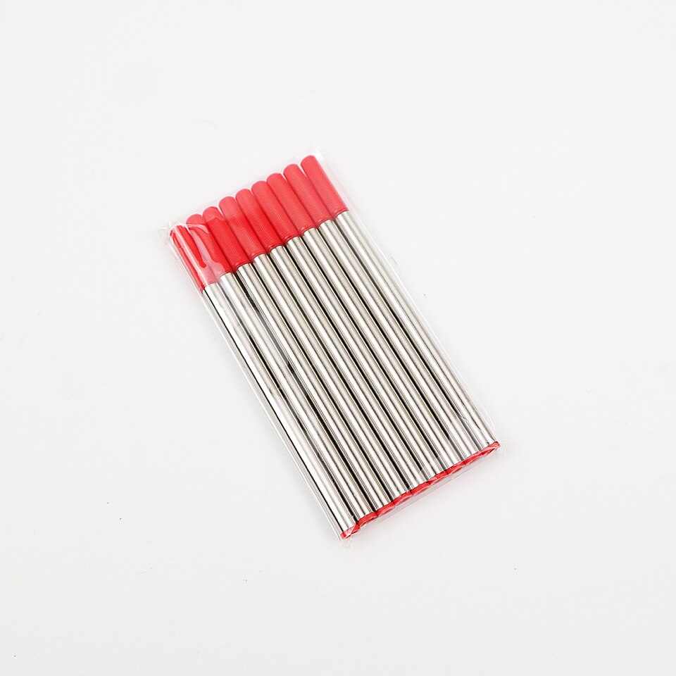 Metal Refills 0.7mm Black/Blue/Red ink for Roller Ballpoint Pen Business Pen Ball Pen Refills Office School Supply Stationery: 9pcs Red ink