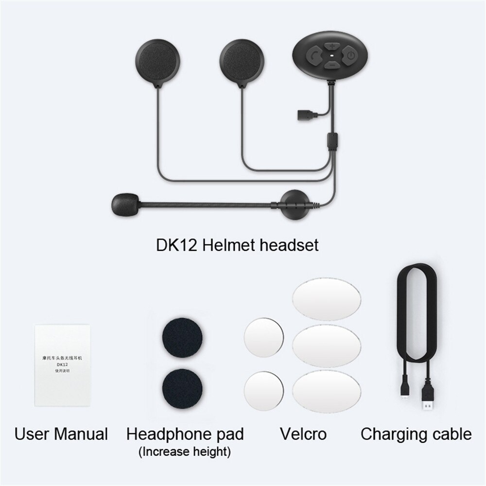 Intercomunicador con Bluetooth 1000 para casco de motocicleta, auriculares inalámbricos con Motor para 2 conductores, interfono estéreo MP3, manos libres, 5,0 m