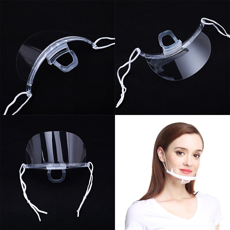 Transparente Masken Anti Speichel Kunststoff Küche Maske Restaurant Masken Küche Werkzeuge Für Gastronomie Lebensmittel Hotel