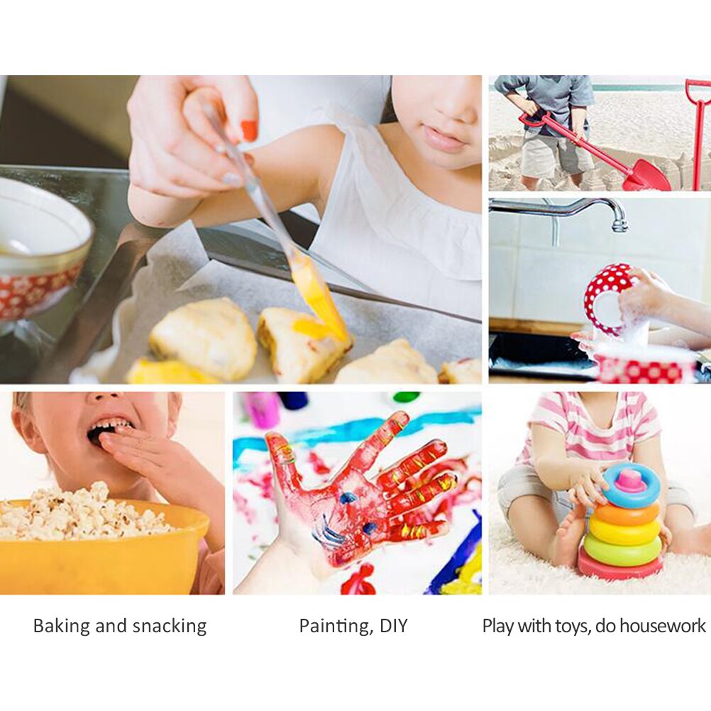 20PCS guanti monouso per bambini guanti elastici in lattice lavori domestici pulizia sicurezza guanti protettivi sanitari
