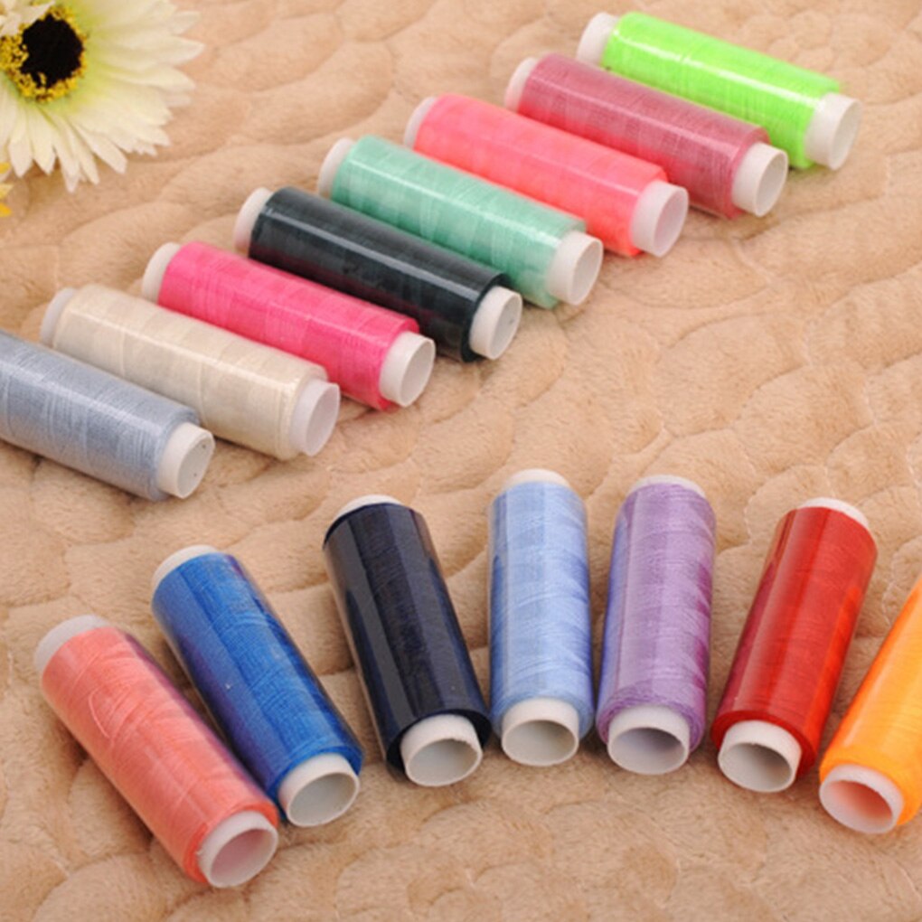 39Pcs Color Random Sewing Thread Polyester Sewing Thread Spool Set DIY Manual Embroidery Tools