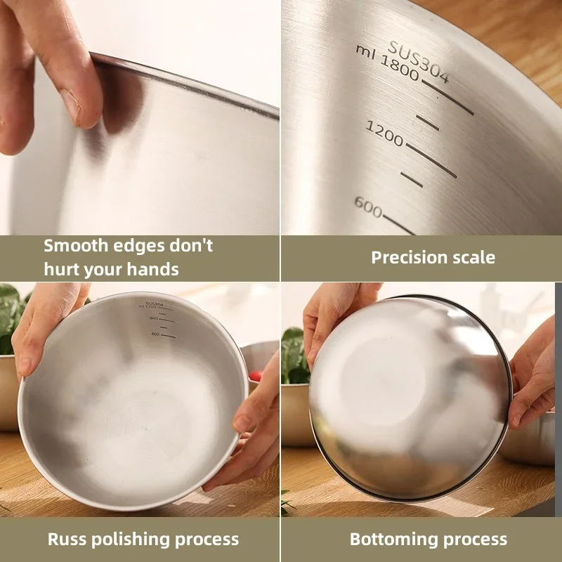 Avløpskum i rustfritt stål med sil til oppbevaring av skala, risvaskekurv, kjøkken fruktavrenningssett