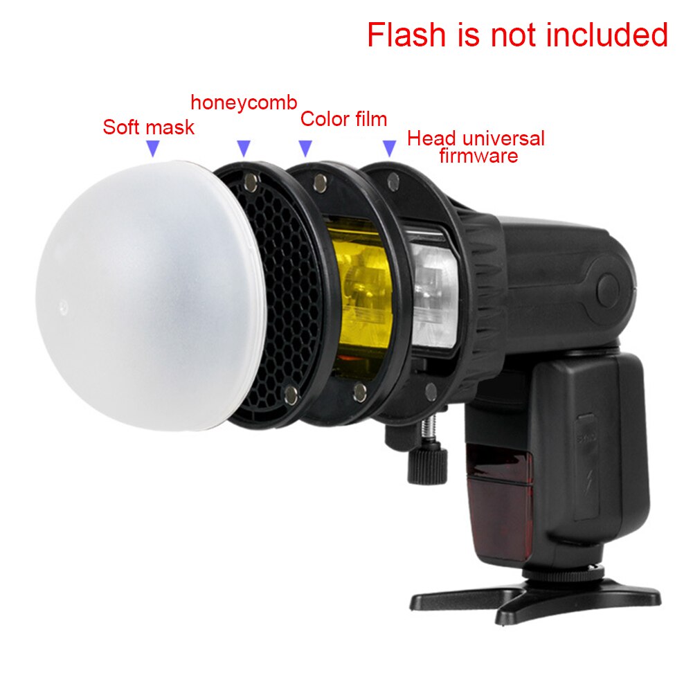 Support de lampe Kit nid d'abeille bricolage photographie couleur Flash diffuseur universel magnétique doux vitesse lumière caméra nid