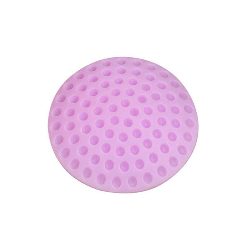 Tope de puerta autoadhesivo para el cuidado del bebé, almohadilla protectora de goma para cerradura de guardabarros, a prueba de golpes, 4 piezas: Purple 1pc