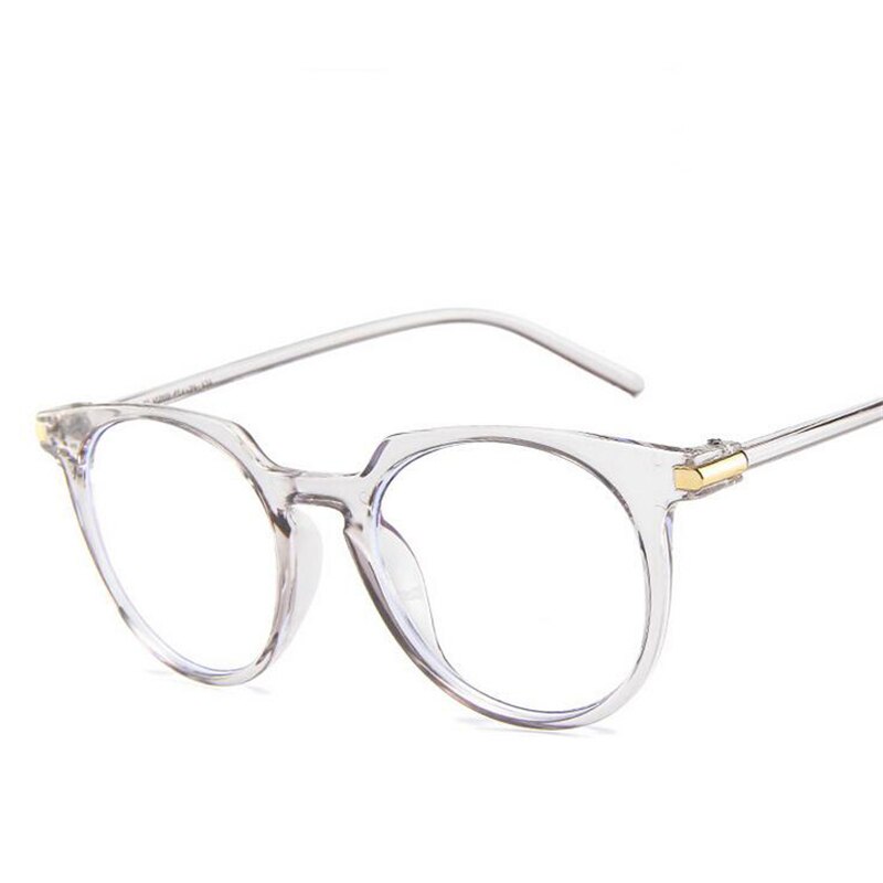 Estilo intelectual Retro miopía gafas para Unisex de decoración de PC gafas transparentes gris transparente/azul/Rosa marco