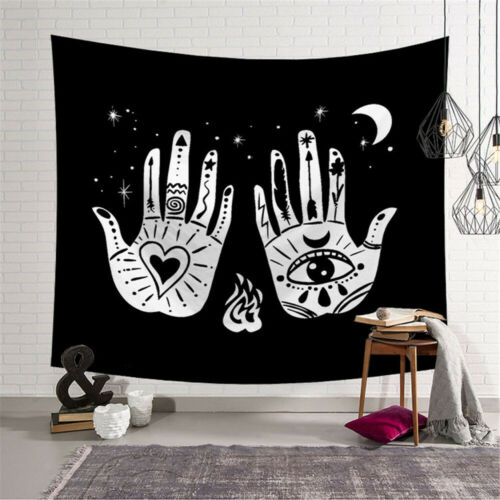 Tapiz de Mandala indio para colgar en la pared, colcha Hippie, decoración de arte gitano