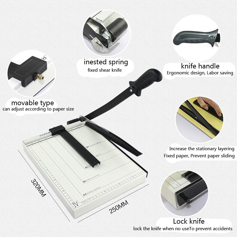 A4 Paper Card Trimmer Photo Cutter Craft Guillotine For Home / Office Use 1pc