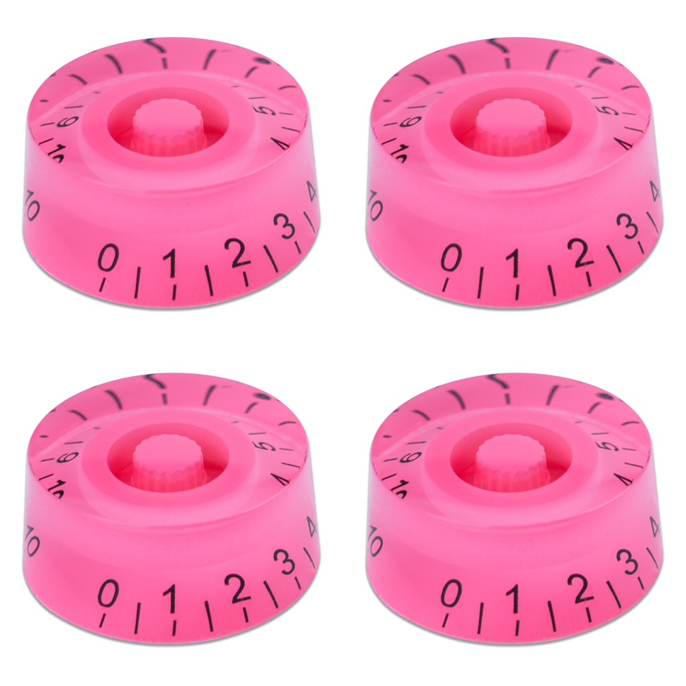 4 stk. guitar volumenknapper top hat knapper hastighed volumen tonepedal kontrolknapper til elektrisk guitar bas 29 farver: Mørkegrå
