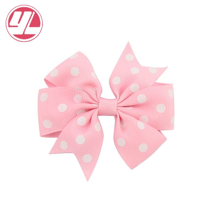 Stip 3 inch kinder grosgrain lint strikken met clip boutique strikken doe-het-zelf haaraccessoires voor babymeisjes 592: 11