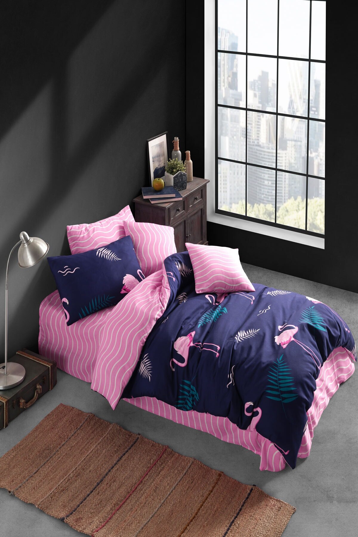 Flamingo Tek personnalité ensemble de housse de couette