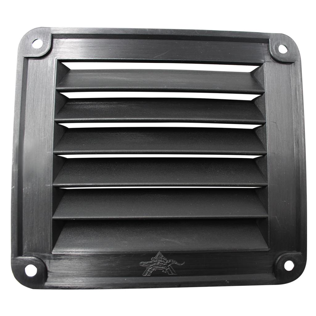 Black ABS Louvered Plastic Vent 5-1/2' X 4-7/8' for Boat Injection-molded ABS plastic White plastic vent