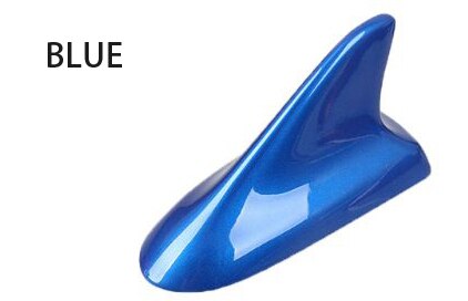 Antena de techo Universal para coche, señal mejorada, forma de aleta de tiburón, pintura de Piano aérea impermeable para Kia Sportage Opel Astra H: Blue