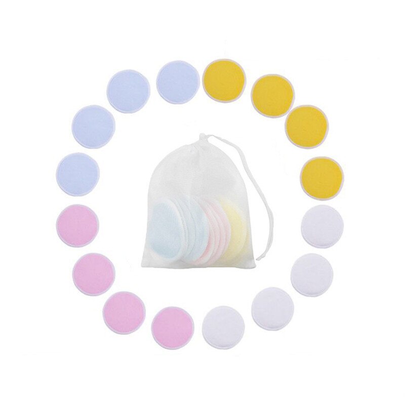 Makeupfjernerpuder genanvendelige vatrondeller makeup ansigtsfjerner bambusfiber ansigtshudpleje ammeindlæg hudrensning