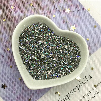 Multi taille 1mm 2mm cercle point forme Pvc Paillettes en vrac fête artisanat Nail Arts Sequin mariage décoration confettis 10g: laser silver / 1mm 6000pcs 10g