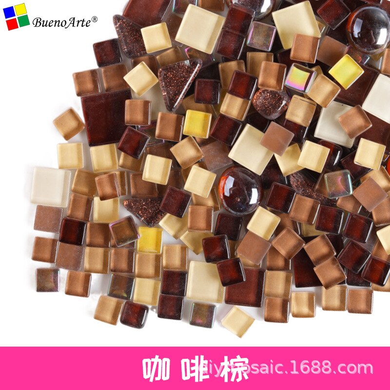 Mosaic DIY Material Irregular Small Particle Color Decal Crystal Glass Tile Small Patch Glass Mirror Mosaic Tiles: 10