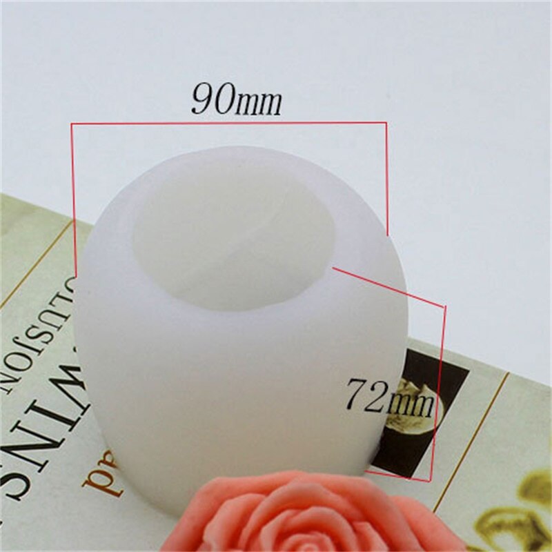 Ice Cube Rose Mold Non-toxic Rose Flower Silicone Mold Rose Flower Chocolate Mold gadgets Cream mold Ice cream mould Health: White 3 inch large