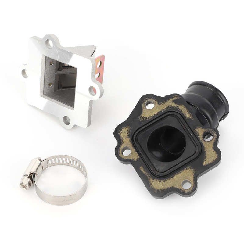 GOOFIT Motorcycle Intake Manifold+Reed Valve Replacement For JOG Vino Zuma BWS Minarelli 2 Stroke Engine 49cc 50cc Aerox Nitro SR50 Scooter