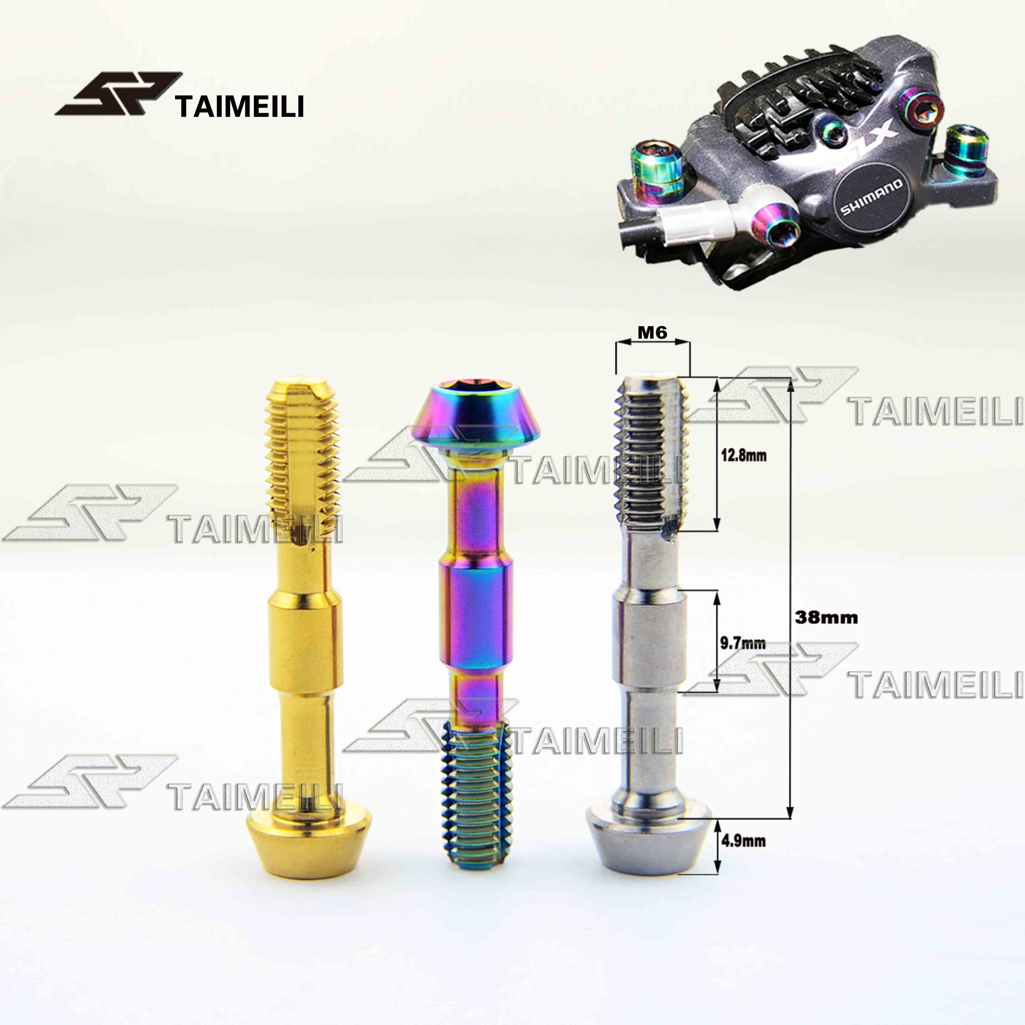 Tornillos de aleación de titanio shimano SLX XTR M785 M8000/9000 675, pinzas de freno de disco de bicicleta, tornillo de conexión de manguera hidráulica