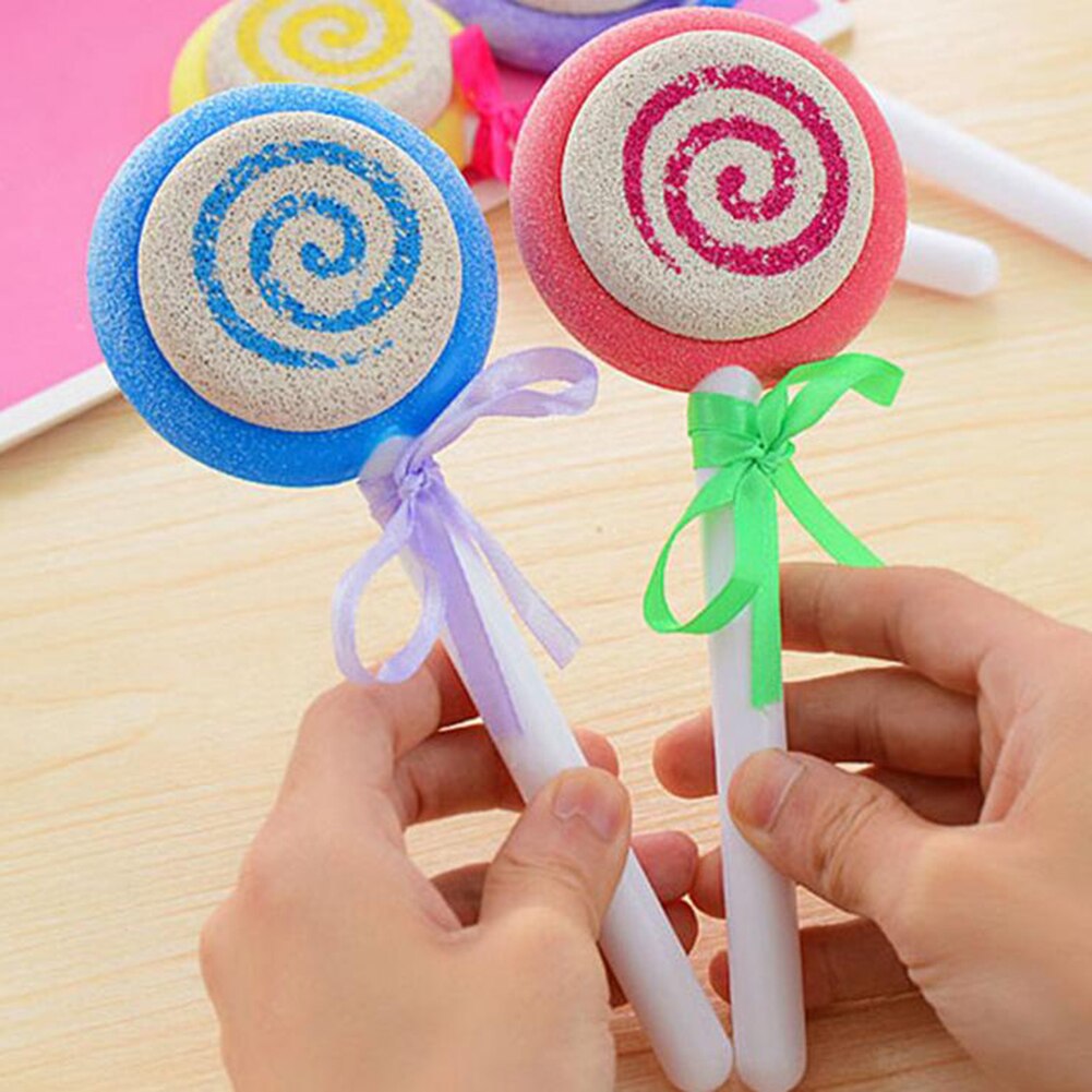 1 PC Foot Rasps Rubbing Stone Feet Dead Skin Calluses Remover Cute Lollipop Double Grinding Foot File Pedicure Tool Skin Care