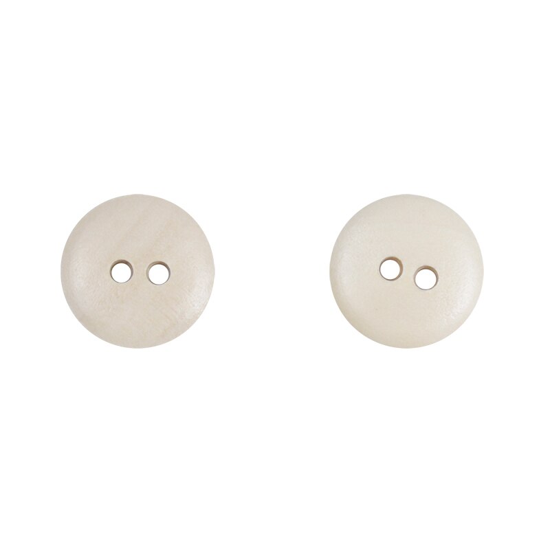 100 Stuks 2-Hole Houten Knopen Kleding Home Decor Naaien Scrapbooking Card Making Diy Baby Knop Kleding Naaien Accessoires 15Mm