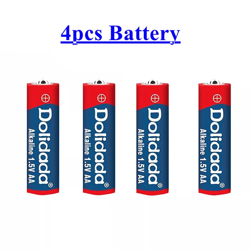Tag Aa Batterij 9800 Mah Oplaadbare Batterij Aa 1.5 V. Oplaadbare Alcalinas Drummey + 1Pcs 4-Cell Battery Charger: Black