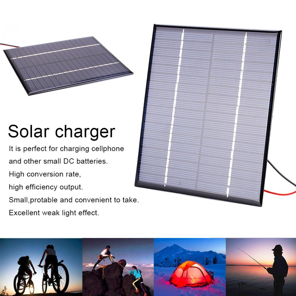 18v 2w polykrystallinsk solpanel energibesparende mini 110 × 136 × 3.0mm modul solkraft