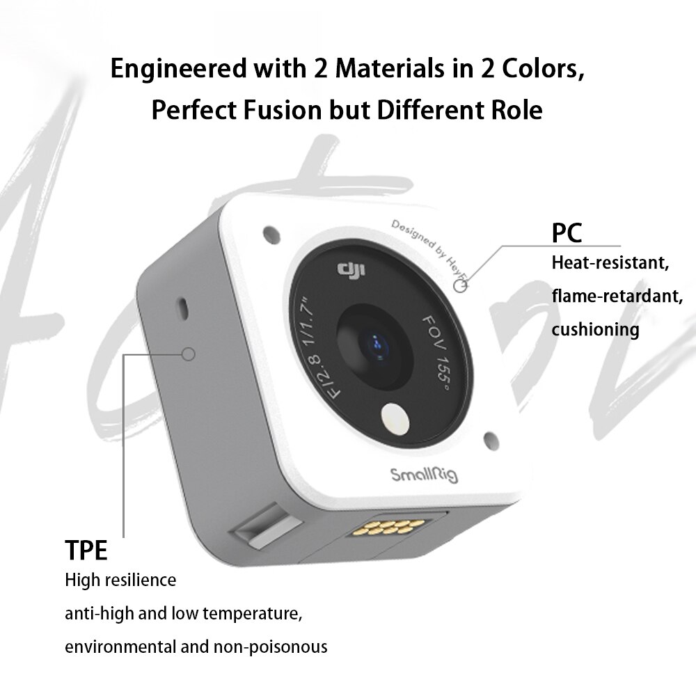 Dji Action 2 Aluminium Beschermhoes Magnetische Frame Shell Behuizing Camera Kooi Case 1/4 Schroef Voor Dji Action 2 accessoires