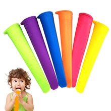 1PC Colorful Silicone Ice Pop Mold Popsicles Mould with Lid DIY Ice Cream Makers Push Up Ice Cream Jelly Lolly Pop for Popsicle