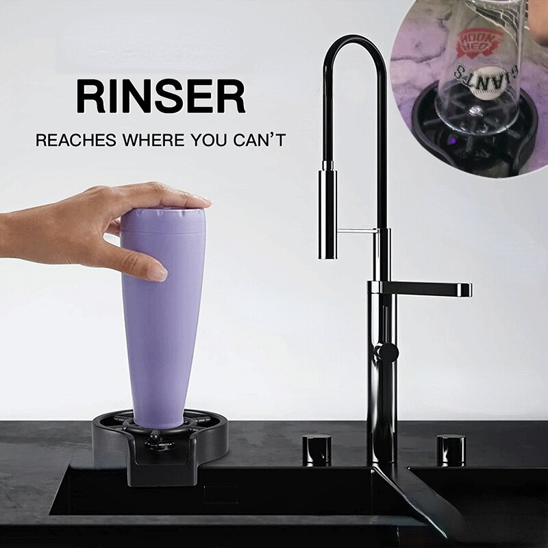 Ins rinser automatisk glass kopp vaskemaskin høytrykk bar kjøkken øl melk te kopp renser vask tilbehør
