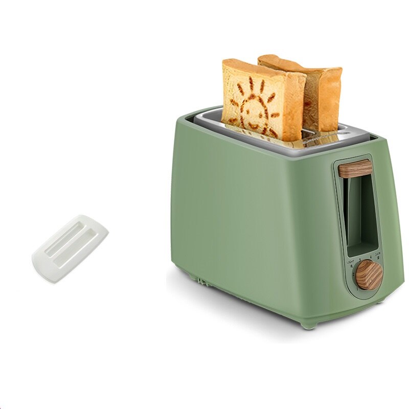 Mini grille-pain électrique multifonctionnel pour la cuisson du petit déjeuner, 220V, pour la maison, ue/AU/UK/US: green sun pattern