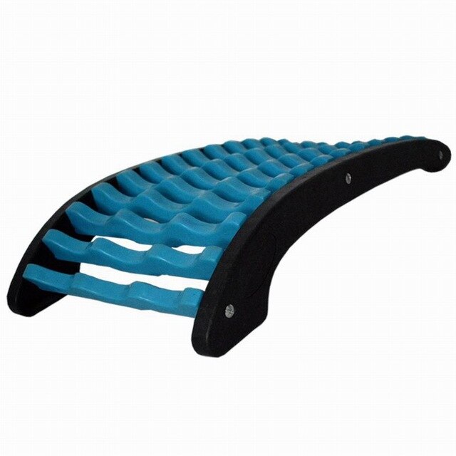 Back Stretcher Lower and Upper Back Support Pain Relief Lumbar Support Stretcher for Home Office: Blue