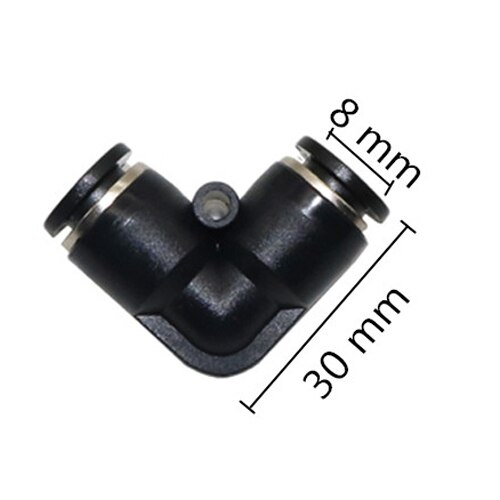 Slip-lock Elbow Quick connector PE Pneumatic Joint Hose Tube Push In Gas Connector Pneumatic Components Adapters 2 Pcs: 8mm