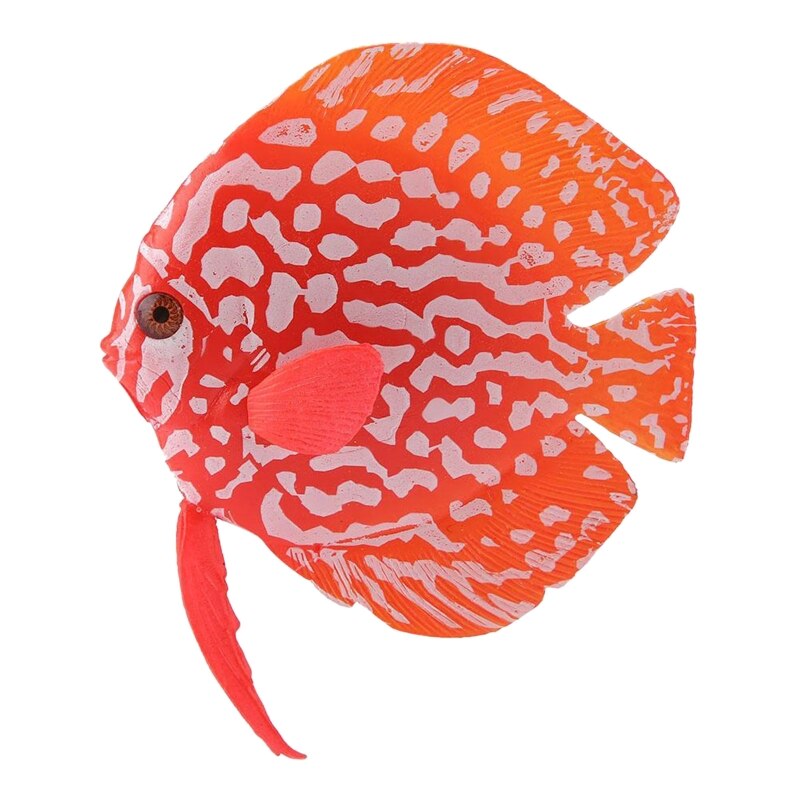 Artificial Moving Fish Floating Silicone Fish with Suction Cup Fishing Line Lifelike Aquarium Decorations for Fish Tank: Fairy fish