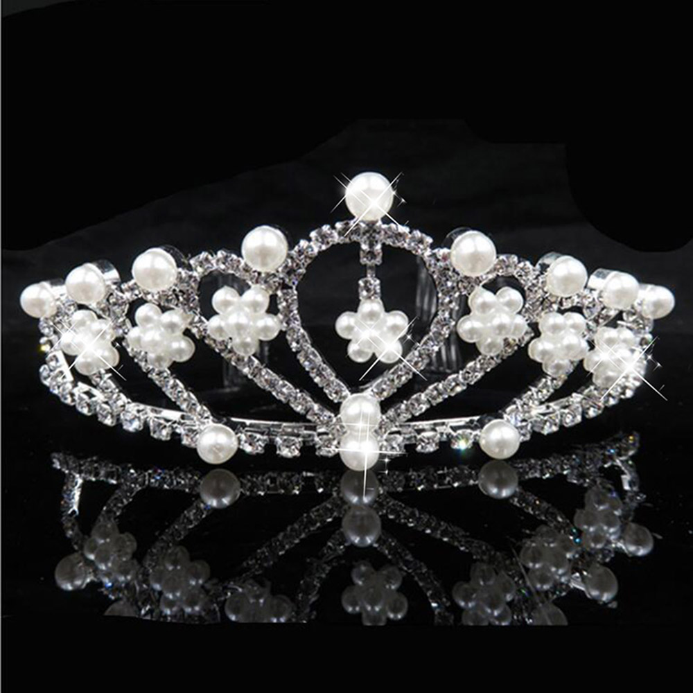 AINAMEISI Bridal Tiaras and Crowns Tassel Rhinestone Big Pageant Crown Women Wedding Headbands Hair Jewelry: 9