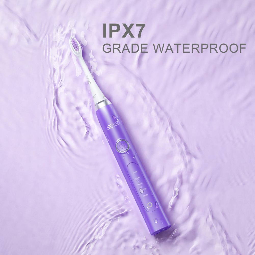 Elektrische Tandenborstel Sonic SG-986 Voor Volwassenen Diepe Schoon IPX7 Waterdichte Stille Met 3 Opzetborstels Dental Care