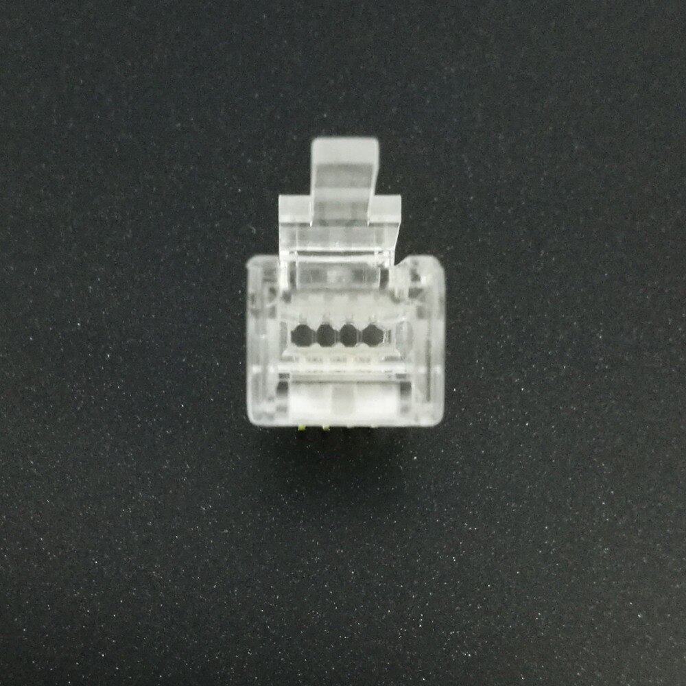 100pcs RJ11 4P4C Telefoon Connector RJ-11 4 Cores Connector