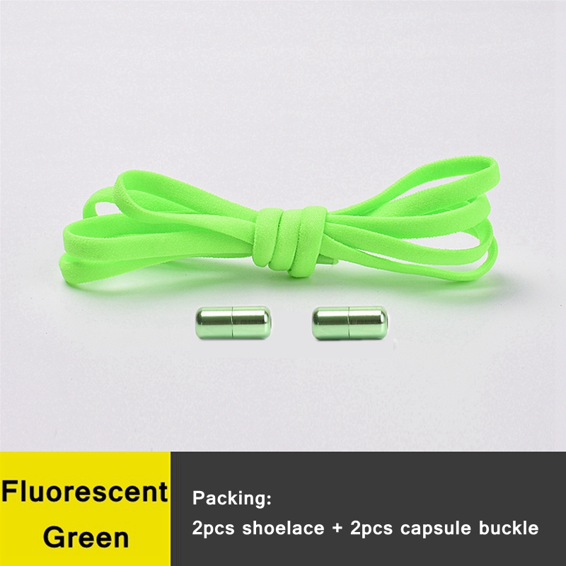 Elastic No Tie Shoelaces Semicircle Shoe Laces For Kids and Adult Metal Lock Sneakers Shoelace Boot Lazy Laces Shoe Strings