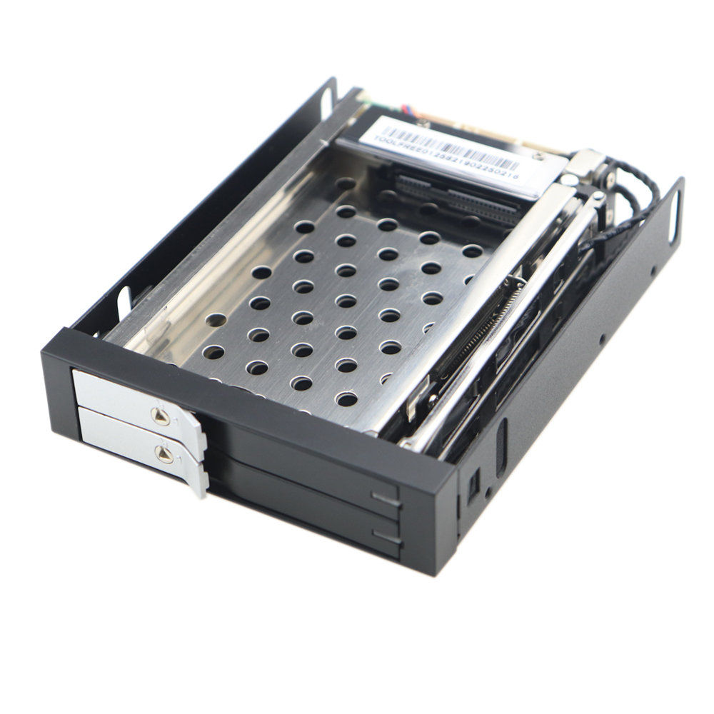 Voll Metall 2 Bucht 2,5 Zoll SATA HDD SSD Handy, Mobiltelefon Gestell Gehäbenutzen Mit Energie Daten Kabel Für 3.5 "Diskette Stock Bucht Tauschen