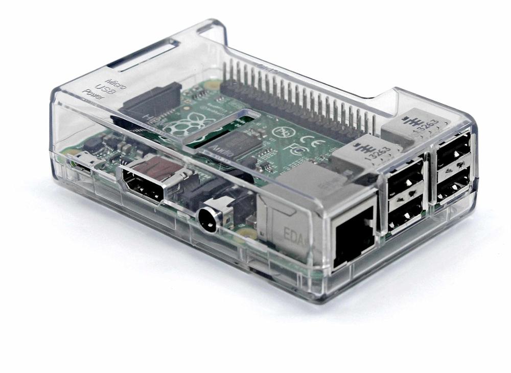 Raspberry Pi 2B 3B 3B + Case Abs Behuizing 4 Kleuren Met Koellichamen Abs Shell: transparent
