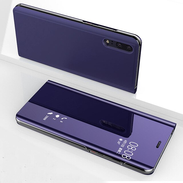 Flip Translucent Mirror Luxury Cover Stand Hard Phone Case For Samsung Galaxy Note 9 Note9 Not SM N960 N960F SM-N960 SM-N960F: Purple