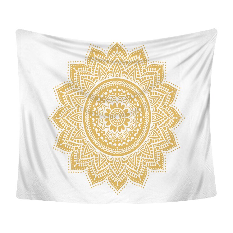 Mandala gobeläng vägghängande dekor vägg tyg gobelänger psykedelisk hippie nattmåne gobeläng vägg strand matta: C