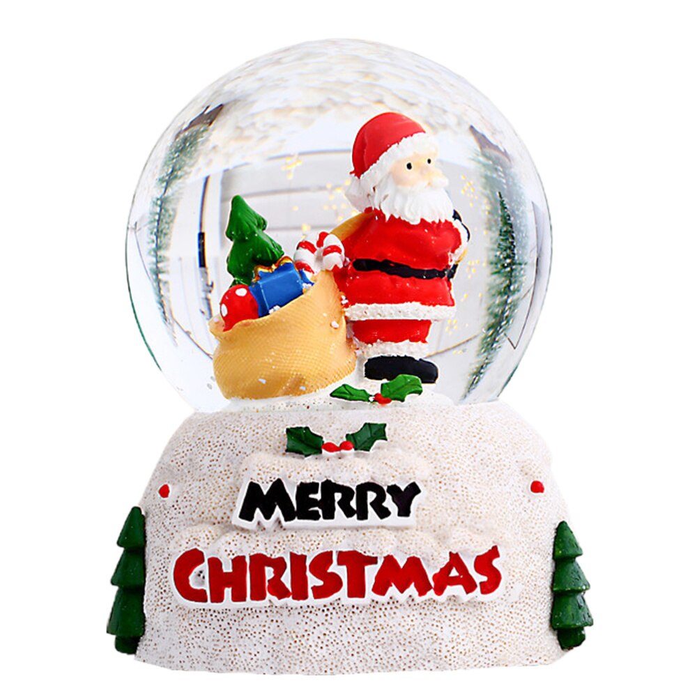 Modieuze Exquisite Praktische Feestelijke Mooie Kerst Bal Lichtgevende Glazen Bol Kristallen Bol: Default Title