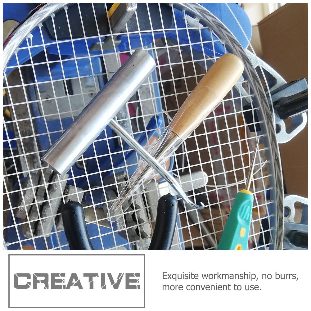 Tennis Racket String Machine Tools Stringing Mover Badminton Rackets Tools (Light Brown)