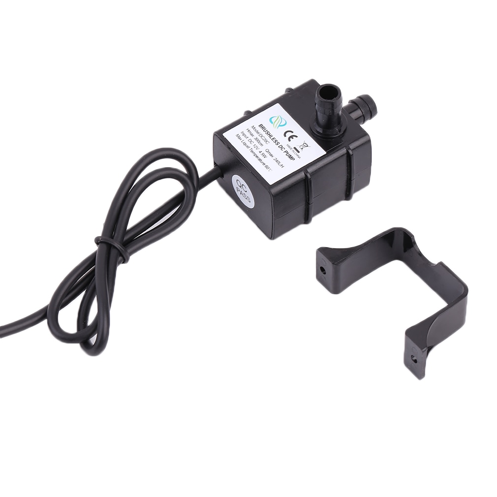 AD20P 240L/H DC 12V 2 Phase CPU Cooling Car Brushless Water Pump Waterproof Low Power Consumption Water Pump For Garden fountain